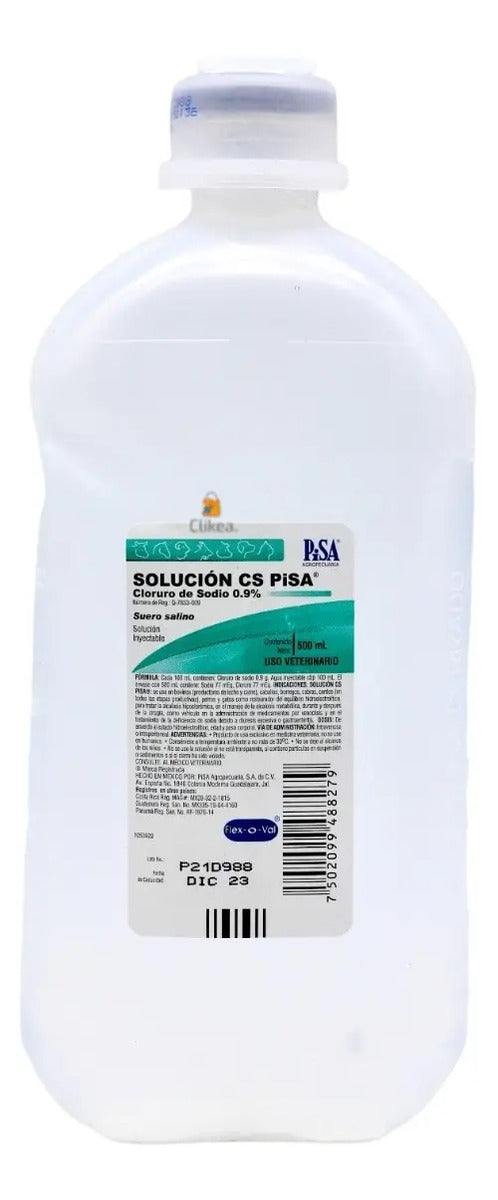Solucion CS PiSA Cloruro de Sodio 0.9% Uso Veterinario 500 ml