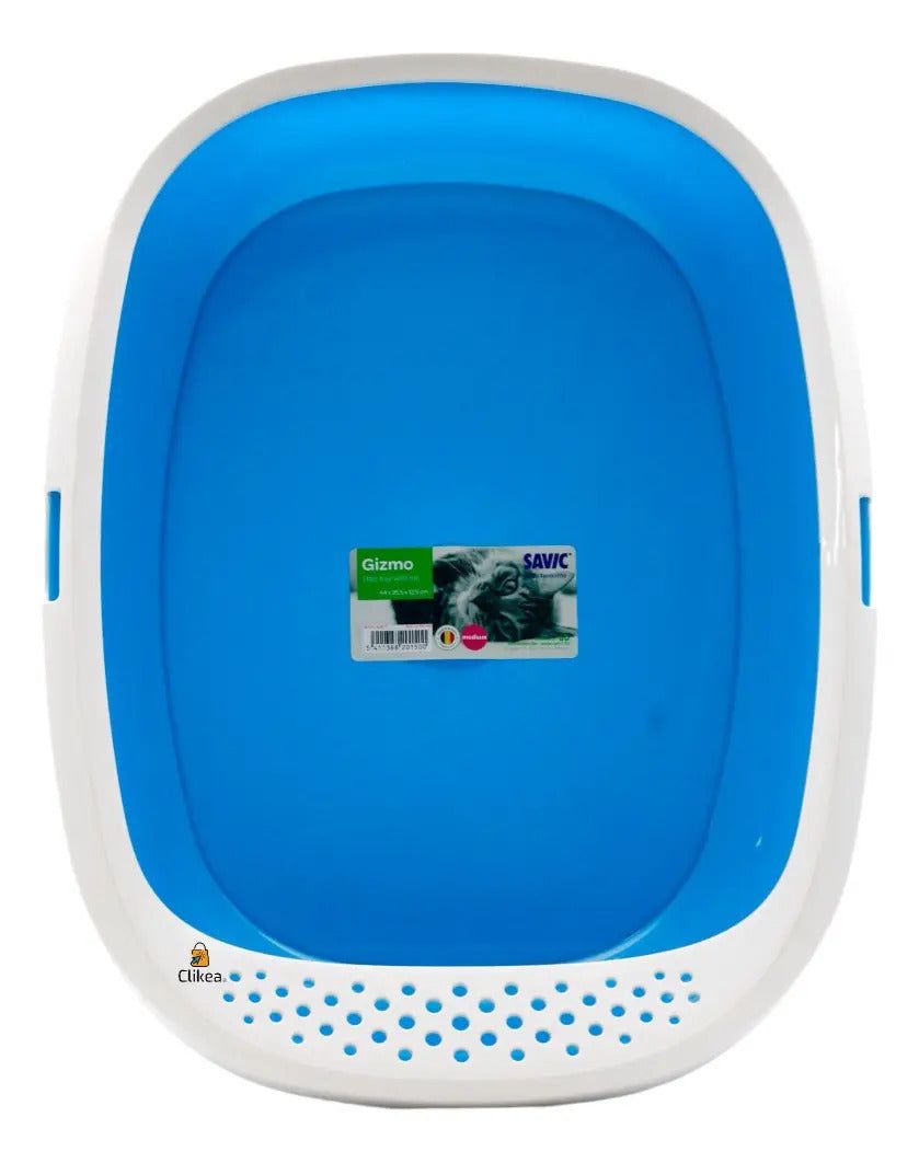 Savic Gizmo Arenero para Gato Azul 44 x 35.5 x 12.5 cm