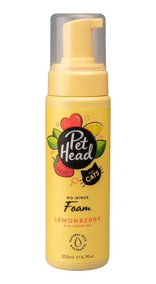 Pet Head Espuma Sin Enjuague Lemonberry para Gato 200 ml