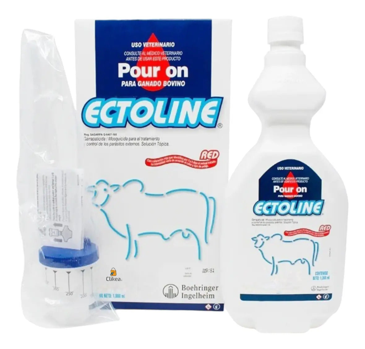 Ectoline Pour-On Bovinos Fipronil 1% 1000 ml
