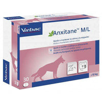 Anxitane M/L Virbac Para Perros Mayores de 10 kg 30 Tabletas