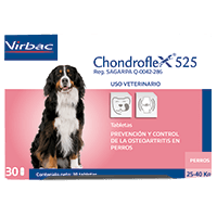 Chondroflex 525 Mg Virbac Para Perros De 25-40 Kg 30 Tabletas