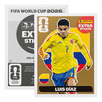 Extra Stickers Originales Panini Mundial 2026 A Elegir Luis Diaz Oro 2026