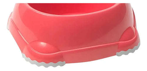 Plato Para Mascotas Smarty Bowl Mediano 735 Ml Coral Claro