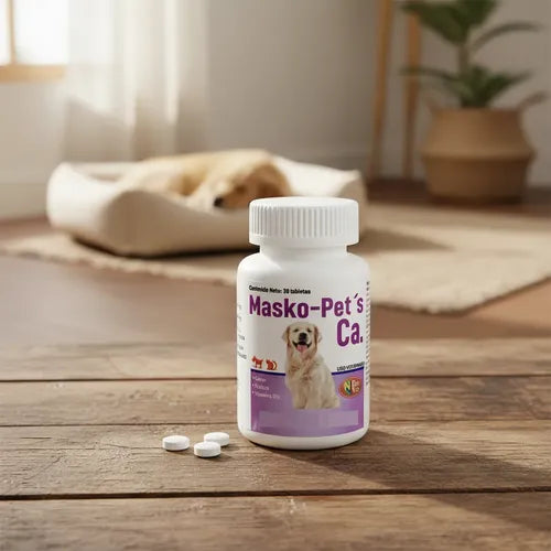 Masko Pets Ca 30 Tabletas Complemento De Calcio Norvet Perro