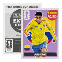 Extra Stickers Originales Panini Mundial 2026 A Elegir Luis Diaz Morado 2026