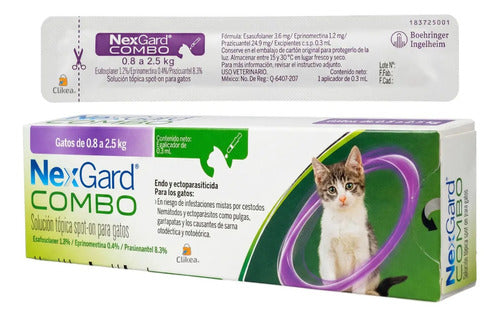 NexGard Combo 1 Pipeta para Gatos 0.8-2.5 Kg