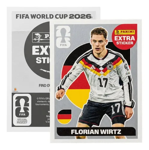 Extra Stickers Originales Panini Mundial 2026 A Elegir Florian Wirtz Plata 2026
