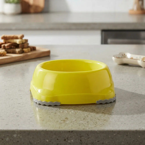 Plato Para Mascotas Smarty Bowl Chico 315 Ml Amarillo