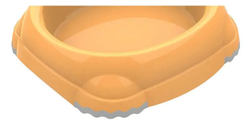 Plato Para Mascota Smarty Bowl X Chico 210 Ml Naranja Claro
