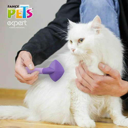 Carda Cepillo Para Gato Resistente Expert Fancy Pets Morado