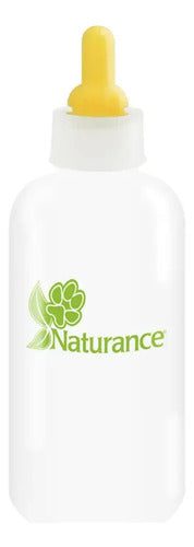 Biberón Perros Y Gatos Cachorros Naturance 56 Ml + Repuesto Blanco