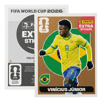 Extra Stickers Originales Panini Mundial 2026 A Elegir Vinicius Junior Bronce 2026