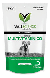 Vetriscience Canine Multivitamin Plus Vitaminas Perro 30 Chews Sabor Pato