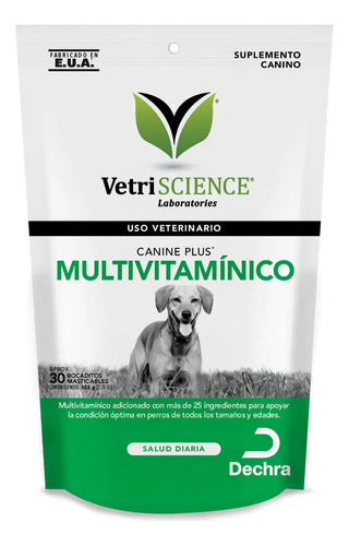 Vetriscience Canine Multivitamin Plus Vitaminas Perro 30 Chews Sabor Pato