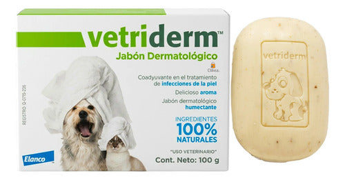 Vetriderm Jabon Dermatologico En Barra 100 Gramos