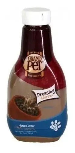 Aderezo Para Perros Y Gatos Sabor Atún Grand Pet 250 Ml
