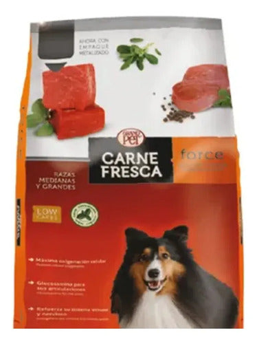 Alimento Carne Fresca Force Sabor Mix En Bolsa De 20kg