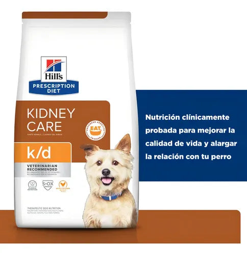 Alimento Hill's Prescription Diet Kidney Care Canine K/d Para Perro Adulto Todos Los Tamaños Sabor Pollo