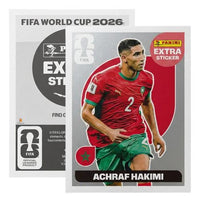 Extra Stickers Originales Panini Mundial 2026 A Elegir Achraf Hakimi Plata 2026