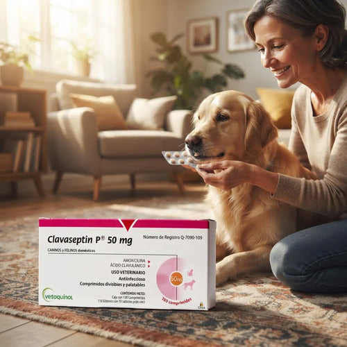 Vetoquinol Clavaseptin 50 Mg Caninos Y Felinos Domesticos