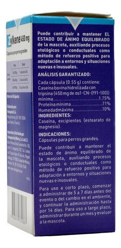 Zylkene 450 Mg 30 Caps Vetoquinol Relajante Estrés Perros