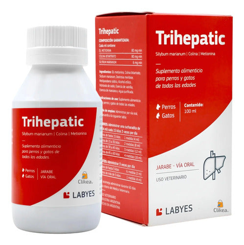 Trihepatic 100 Ml Labyes Protector Hepático Perros Y Gatos