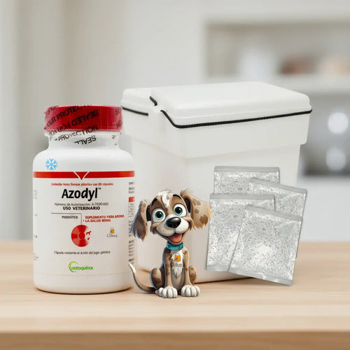 Azodyl Original Vetoquinol Frasco 90u. Con Hielera
