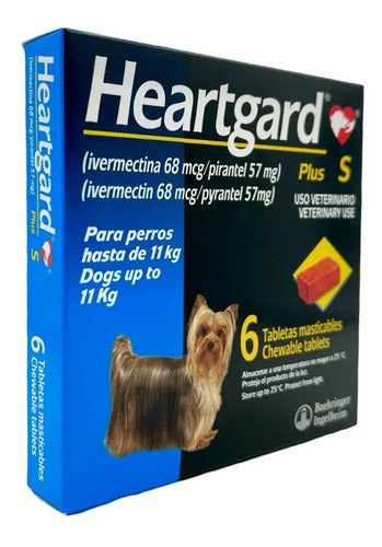 Heartgard Plus S Perros Hasta 11 Kg 6 Tab Gusano Del Corazon