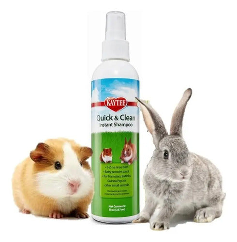 Shampoo Sin Enjuague Para Conejo Cuyo Hamster Kaytee