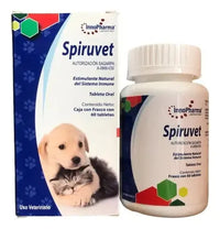 Spiruvet Inmunoestimulante Natural 60 Tabletas Spirulina 500