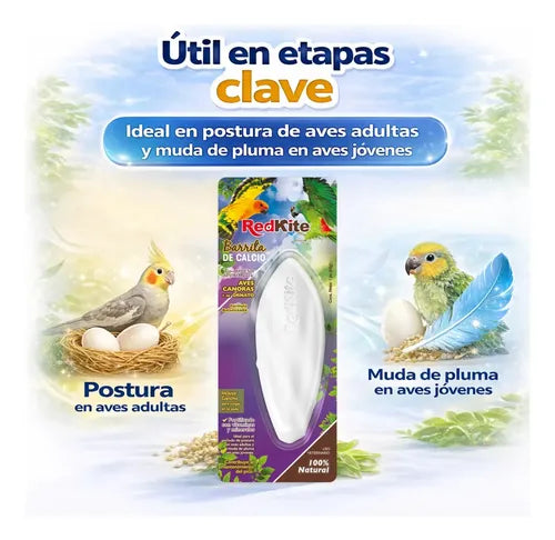 Hueso De Jibia Para Aves De Ornato Barra De Calcio 40 Gr Vitamina A D3 Y Magnesio Auxiliar Para Desgaste Natural De Pico Y Garras Ideal En Postura Y Muda De Pluma