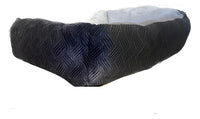 Cama Dmc Cozy Pet Extra Comfort Para Mascotas Con Estampado Negro Negro/plata