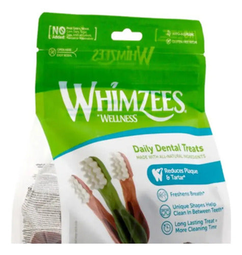 Whimzees Figura Cepillo Para Perro De 12-18 Kg 12 Premios