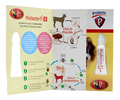 Protecto Fi S Fipronil 12% Antipulgas Perros Norvet 0.75 Ml