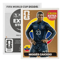 Extra Stickers Originales Panini Mundial 2026 A Elegir Moisés Caicedo Bronce 2026