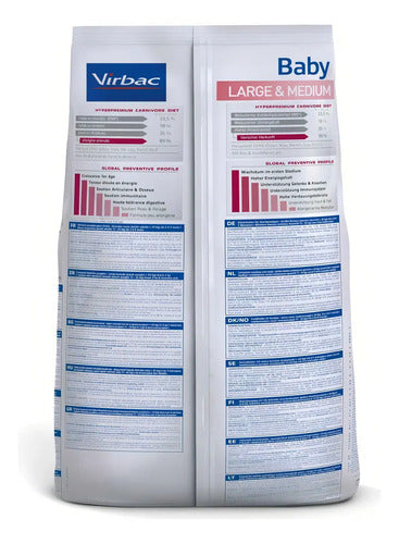 Alimento Virbac Baby Large & Medium 12kg