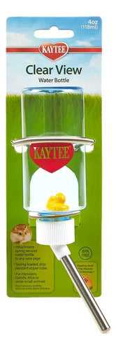 Bebedero Para Hamster Clear Water Bottle 4 Oz 118 Ml Kaytee Blanco