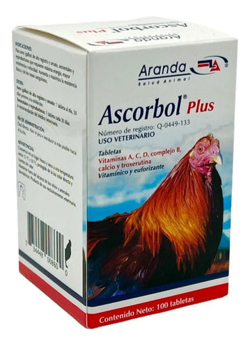 Ascorbol Plus Aranda 100 Tabletas Vitamínicas Para Aves
