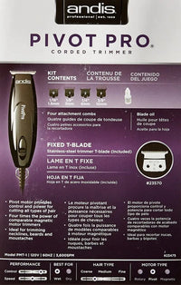 Maquina De Acabado Andis Pivotpro Delinear Barba Y Cabello Negro