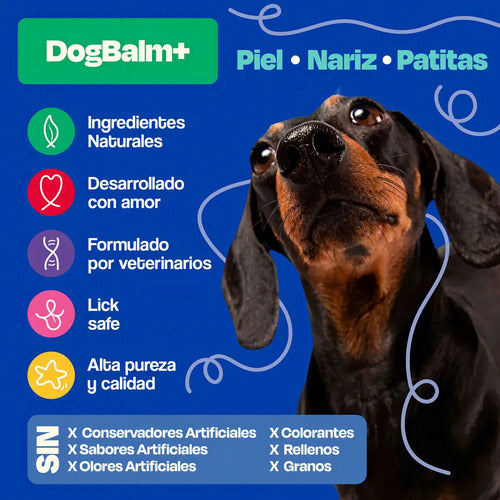 Dogelthy Bálsamo Hidratante Para Perros Patitas Nariz 50g Antirresequedad