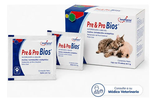 Pre & Pro Bios Polvo Oral 10 Sobres 3 Gr Flora Intestinal Y