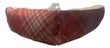 Cama Dmc Cozy Pet Extra Comfort Para Mascotas Con Estampado Rojo Vino / Gris