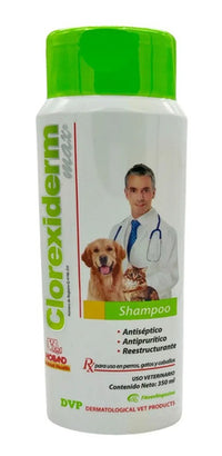Shampoo Clorexiderm Max Reestructurante Holland 350 Ml Sin Fragancia