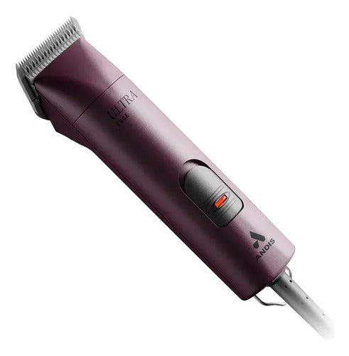 Máquina De Estetica Canina Cortar Pelo Para Perros Andis Agc 2 Velocidades Con Cuchilla Desmontable Color Guinda Oscuro
