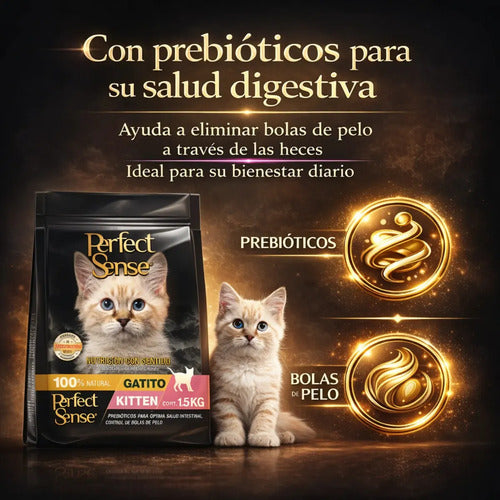 Alimento Seco En Croquetas Para Gatitos Perfect Sense 1.5 Kg