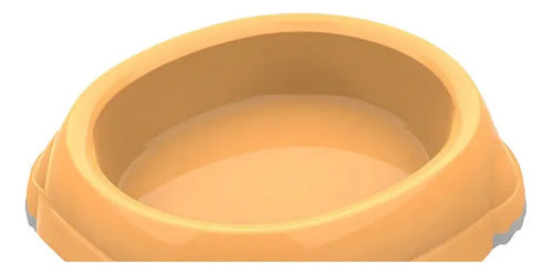 Plato Para Mascota Smarty Bowl X Chico 210 Ml Naranja Claro