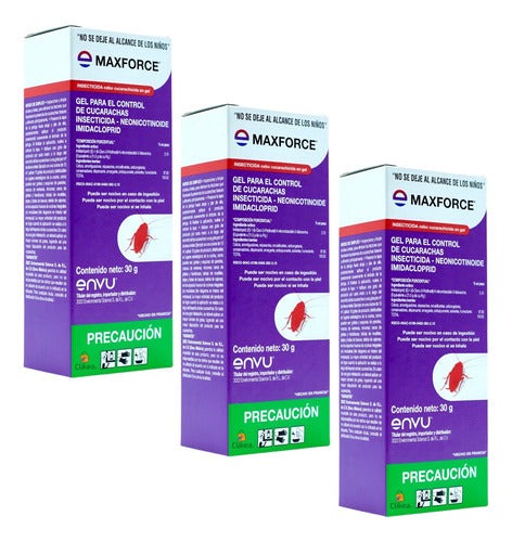 Paquete De 3 Maxforce Gel Max Force 30 Gr Envu