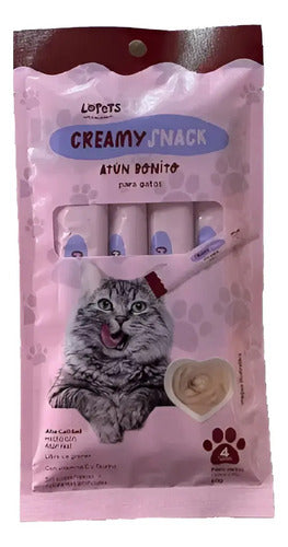 Lopets Creamy Snack Atun Para Gatos 60 Gr