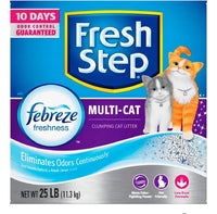Arena Para Gato Fresh Step Multi Cat Con Febreze 25 Lb